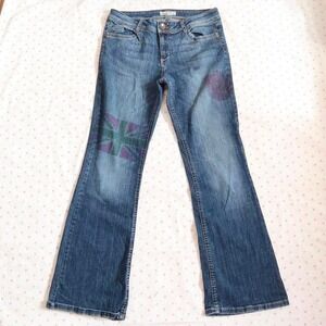 l.e.i. sophia hiphugger flare jeans low rise y2k